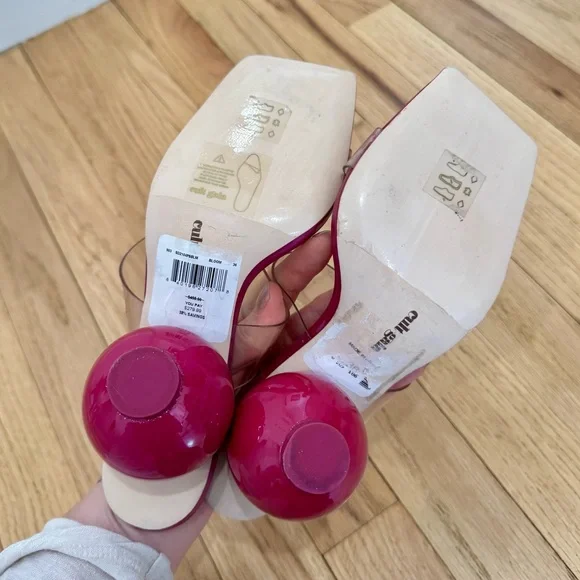 Cult Gaia Pink/Purple Heeled Sandals - Picture 5 of 7